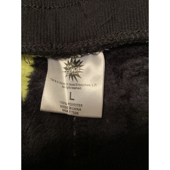 Dr Seuss The Grinch Christmas Fleece Pajama Lounge Pants SZ Lg - Picture 4 of 4